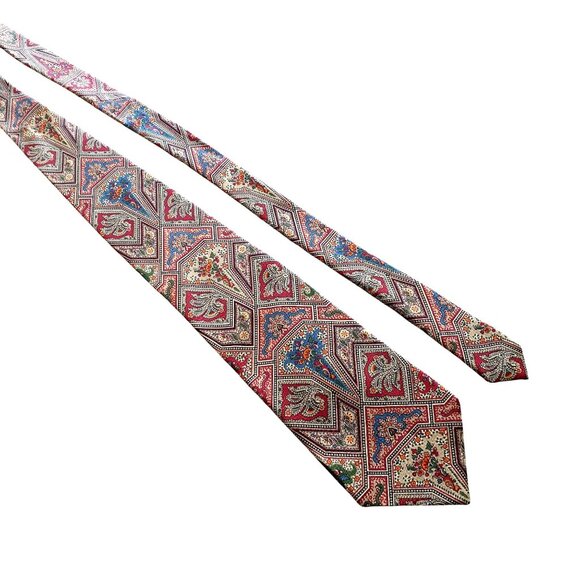 Gitman Bros Necktie Silk Floral Classical Designer Tie Nordstrom Accessory - Picture 1 of 5